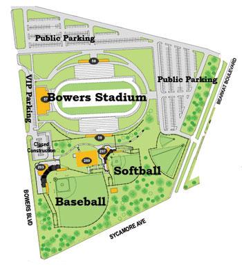 Sam Houston State Softball Stadium Map